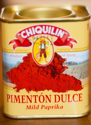 Paprika - this is mild, but you may use a hotter variety if you like