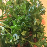 Parsley for the grits cakes