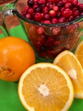 Cranberries and oranges