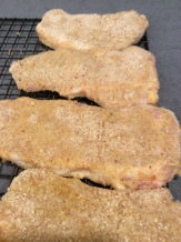 Breaded pork cutlets