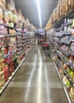 One of many aisles in the Asian market
